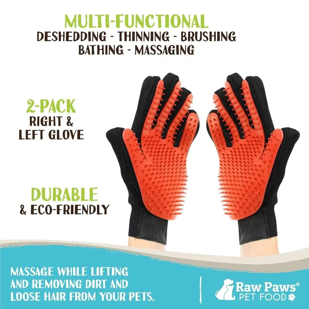 Grooming Gloves, 2 ct - Soft-Tip Pet Grooming Gloves for Dogs, Cats & Horses